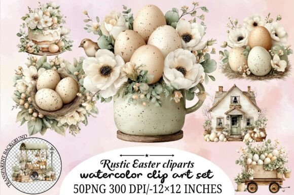 Download Rustic Easter Cliparts - Art Collection