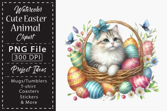 Download Watercolor Cute Easter Animal Clipart - Art Collection