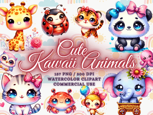 Download Kawaii Animals Clipart - Kawaii Clipart - Art Collection