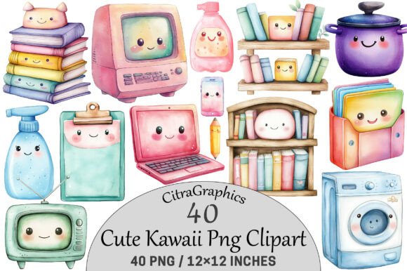 Download Cute Kawaii Clipart. - Art Collection
