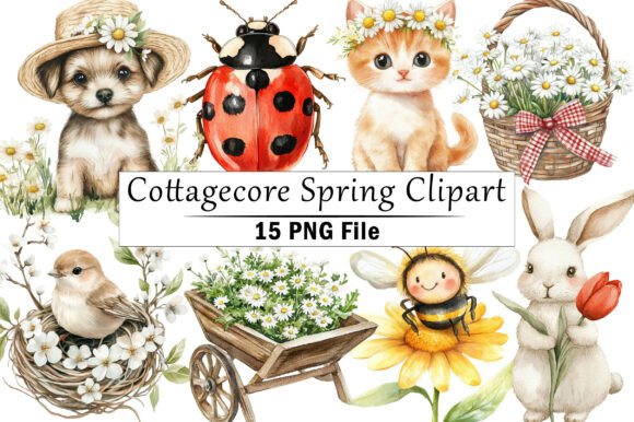 Download Cottagecore Spring Clipart - Art Collection