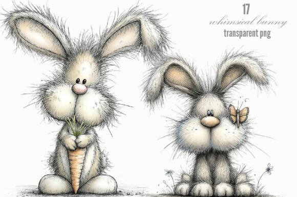 Download Whimsical Bunny Clipart - Art Collection