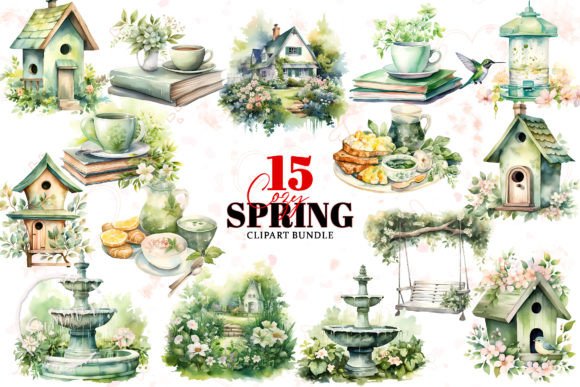 Download Spring Cottagecore Sublimation Clipart - Art Collection