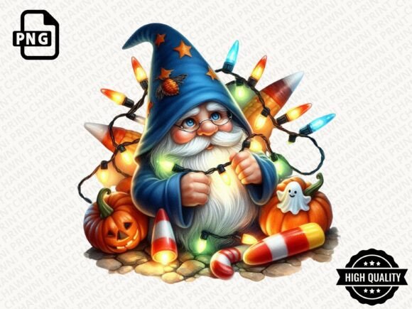 Download Watercolor Halloween Gnome Clipart PNG - Art Collection
