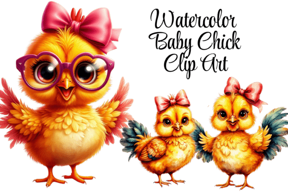 Download Watercolor Baby Chick Clipart PNG - Art Collection