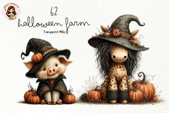 Download Cute Halloween Farm PNG Clipart - Art Collection