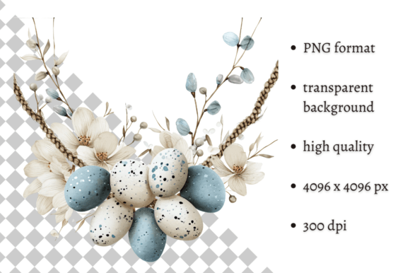 Download Watercolor Blue Easter Eggs Clipart - Art Collection