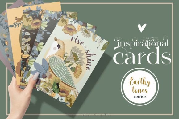 Download Folk Art Inspirational Cards Birds JPEG - Premium Resources