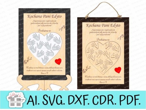 Download Teacher's Day Frame with Heart Laser Cut - Art Collection