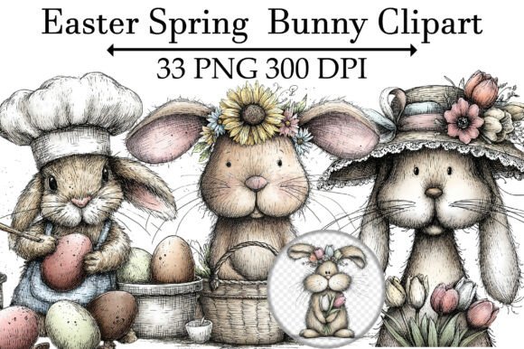 Download Easter Spring Bunny Clipart - Art Collection