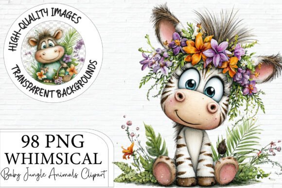 Download Baby Jungle Animals Clipart Bundle - Art Collection