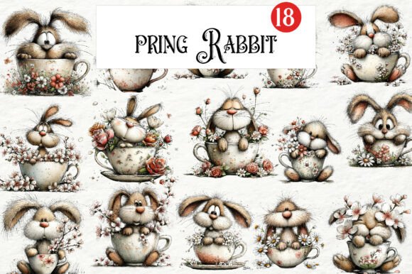 Download Watercolor Spring Rabbit Clipart - Art Collection