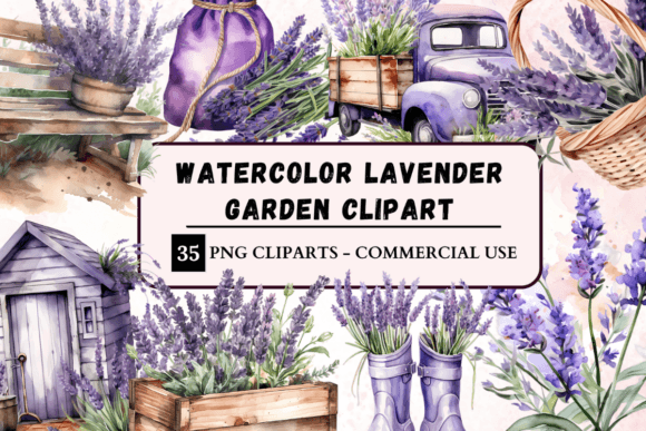 Download Watercolour Lavender Clipart - Art Collection