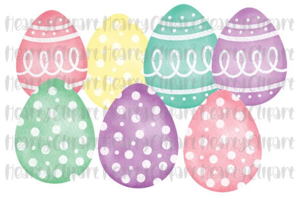 Download Watercolor Easter Eggs PNG Clipart - Art Collection