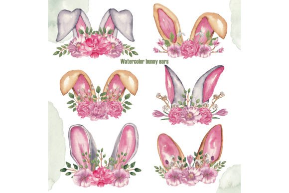 Download Bunny Ears Watercolor Easter Png Clipart - Art Collection