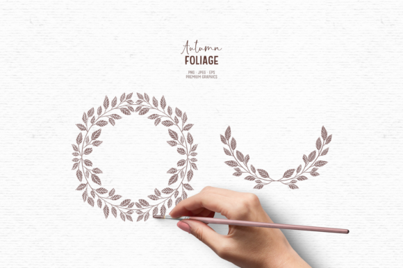 Download Hand-drawn Fall Greenery Clipart - Art Collection