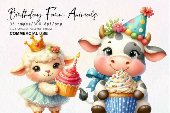 Download Cute Birthday Farm PNG Clipart - Art Collection