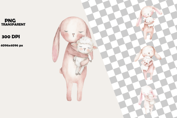 Download Easter Bunny Lamb Nursery Clipart - Art Collection