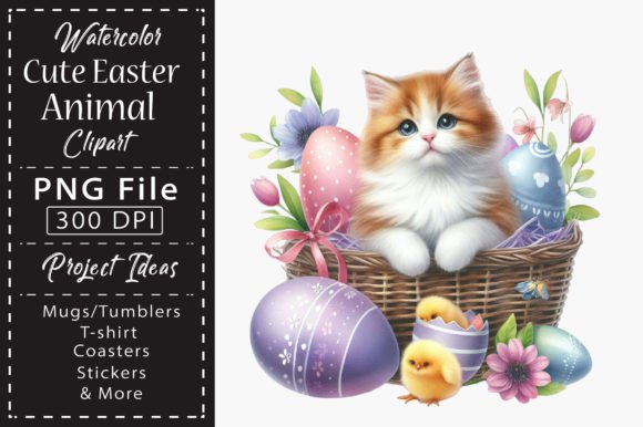 Download Watercolor Cute Easter Animal Clipart - Art Collection