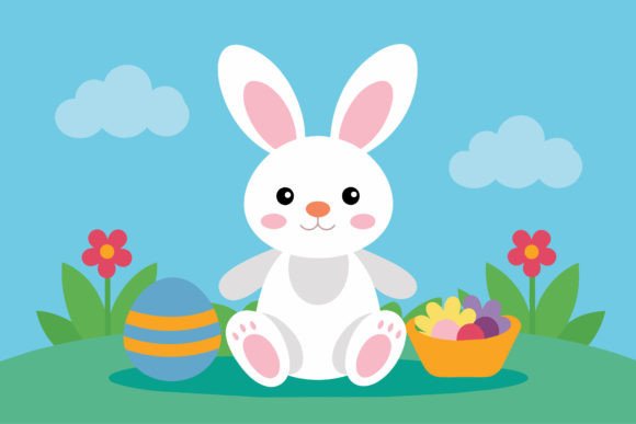 Download Easter Rabbit Nursery Clipart - Art Collection