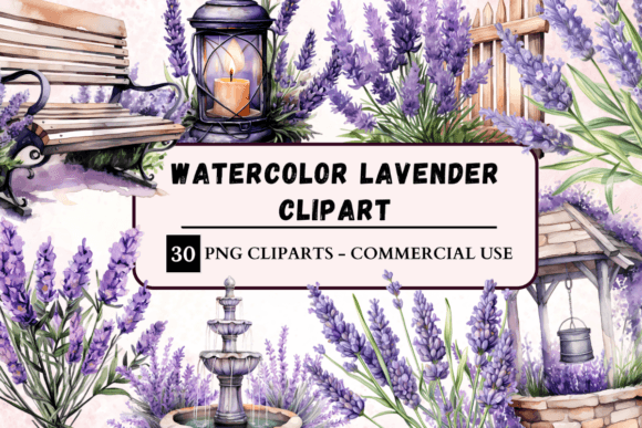 Download Watercolour Lavender Clipart - Art Collection