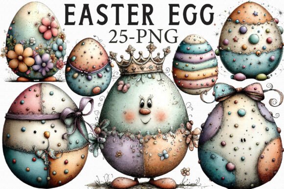 Download Whimsical Easter Egg Clipart - Art Collection