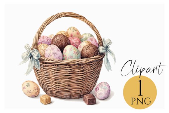 Download Easter Basket Clipart PNG Spring Decor - Art Collection