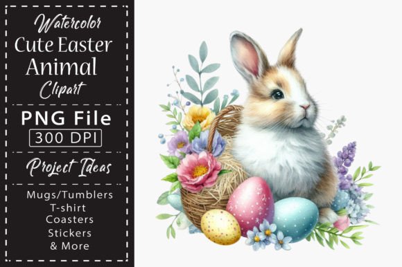 Download Watercolor Cute Easter Animal Clipart - Art Collection