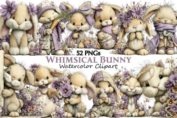 Download Whimsical Bunny Clipart - Art Collection