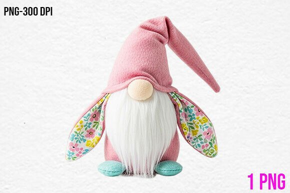 Download Pink Bunny Gnome PNG Clipart - Art Collection