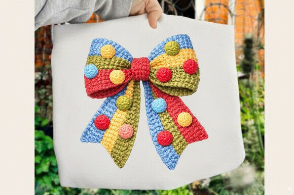Download Nursery Bunny Bow Crochet Yarn PNG - Nursery bunny Collection