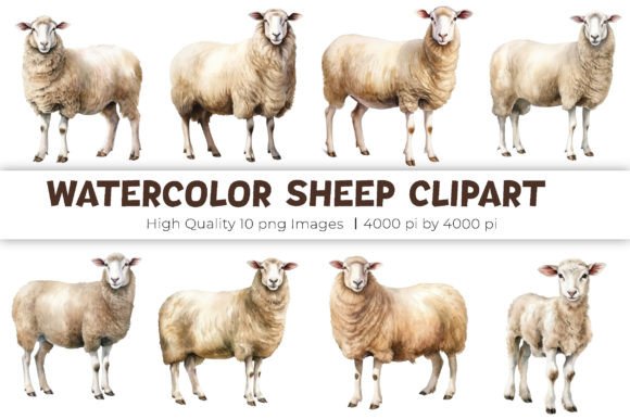 Download Watercolor Sheep Clipart - Art Collection