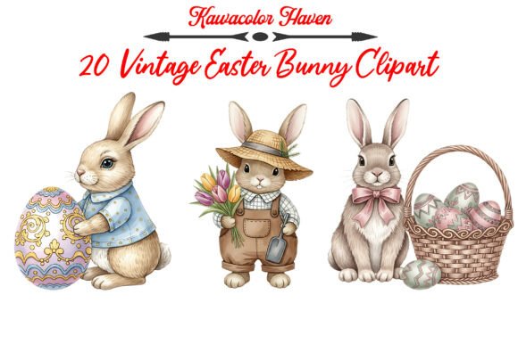 Download Vintage Easter Bunny Clipart - Art Collection