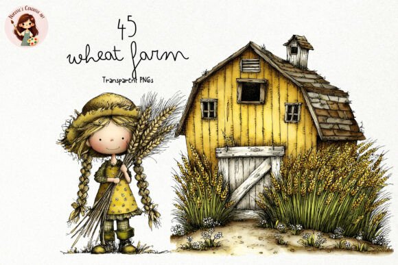 Download Whimsical Wheat Farm PNG Clipart - Art Collection