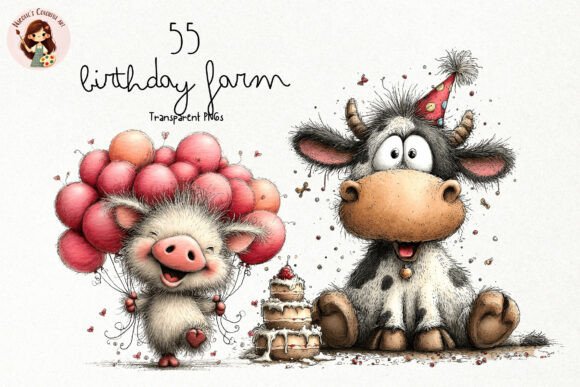 Download Whimsical Birthday Farm PNG Clipart - Art Collection
