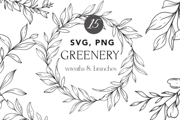 Download Floral Frames SVG, Greenery Clipart - Art Collection