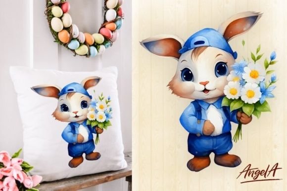 Download Cute Easter Bunny Clipart - Art Collection