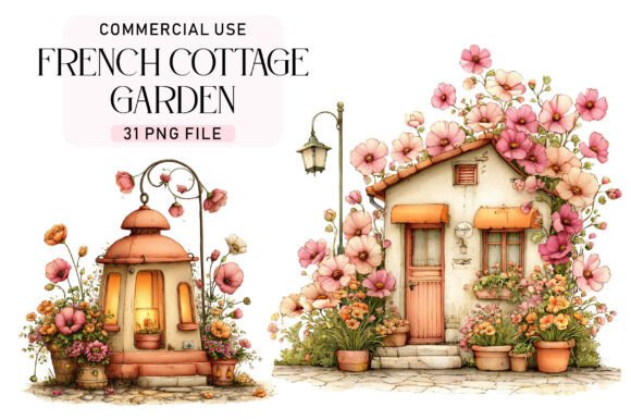 Download French Cottage Garden Clipart - Art Collection