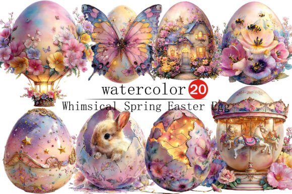 Download Whimsical Spring Easter Egg Clipart - Art Collection