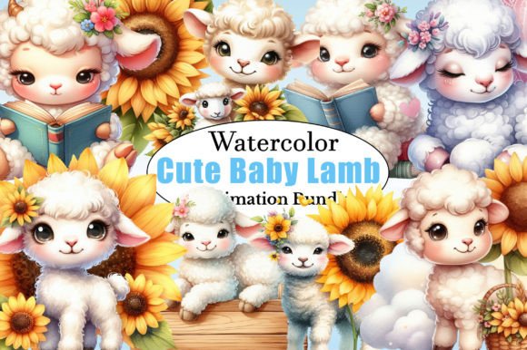 Download Watercolor Cute Baby Lamb PNG Clipart - Art Collection