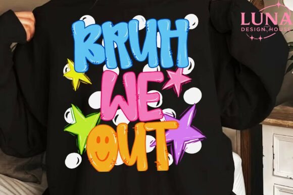 Download Bruh We out Colorful Text PNG Clipart - Art Collection