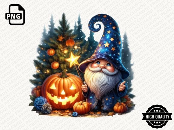 Download Watercolor Halloween Gnome Clipart PNG - Art Collection