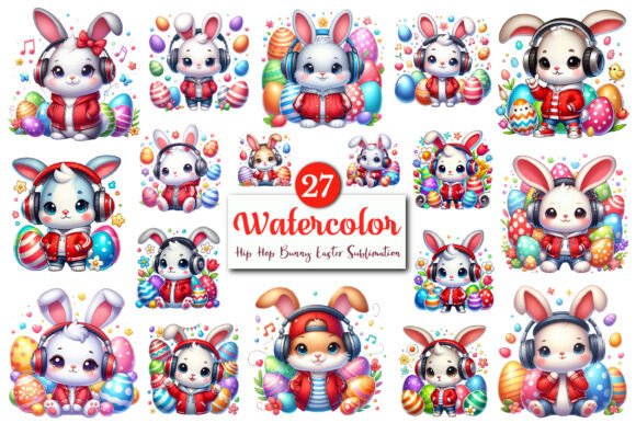Download Hip Hop Bunny Easter PNG Clipart Bundle - Art Collection