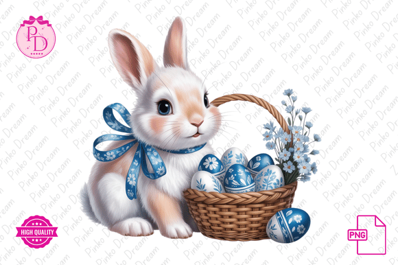 Download Cute Spring Bunnies Cottagecore Clipart - Art Collection