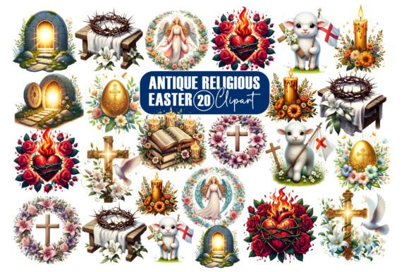 Download Antique Religious Easter Clipart PNG - Art Collection