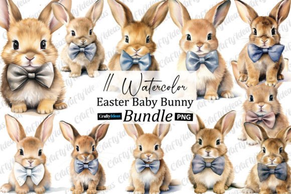 Download Watercolour Easter Baby Bunny Clipart - Art Collection
