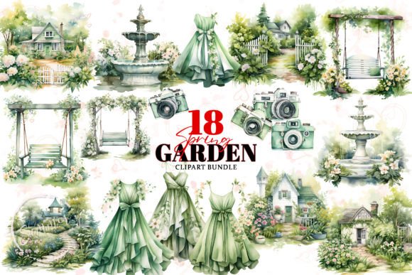 Download Spring Garden Cottagecore Clipart - Art Collection