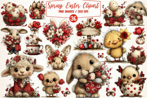 Download Spring Easter Watercolor Clipart - Art Collection