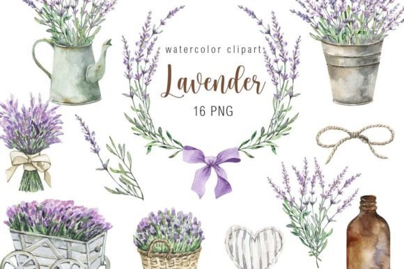 Download Watercolor Lavender Clipart - Art Collection