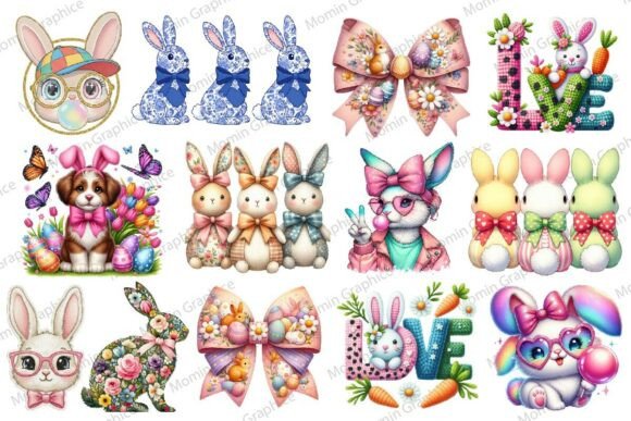 Download Easter Faux Yarn Clipart Bundle Crochet - Art Collection